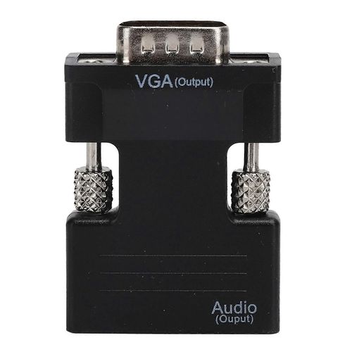 Adaptateur de câble audio HD HD femelle vers convertisseur VGA haute définitionnoir