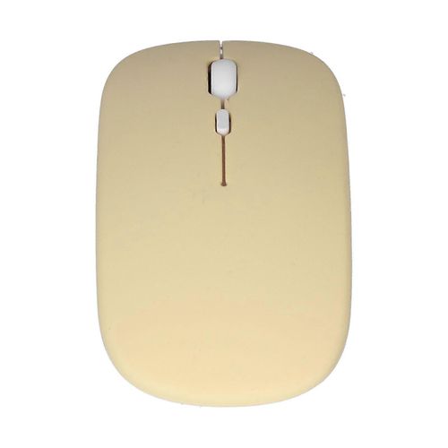 Souris sans fil rechargeable DualMode 2.4G ergonomique muette optique Accessoires informatiques (jaune)