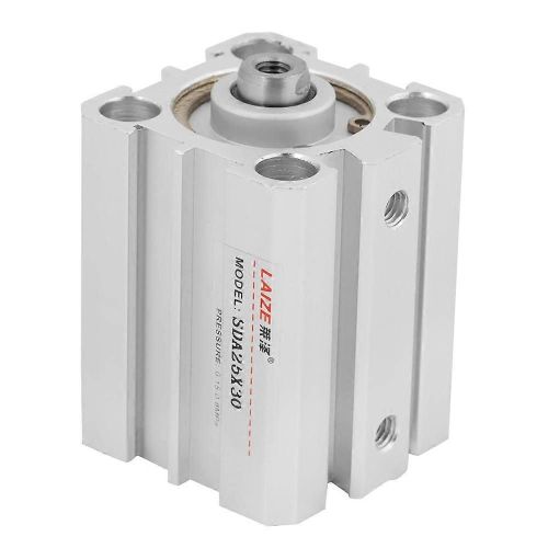1Pcs SDA 25x30 Cylindre pneumatique pneumatique à double action en aluminium compact