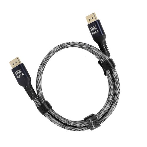Câble Displayport 2.0 DVI HD Adaptateur Line 16K à 60Hz pour ordinateur TV Projecteur Monitor1m/1.1yd