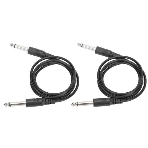 Câble D'instrument De Guitare De 6,35 Mm 1/4 Po Cordon De Guitare Droit À Droit Pour Guitare Électrique Guitare Basse Mandoline Électrique 3,3 Pieds
