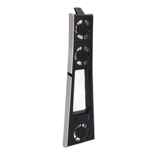Ventilateur De Refroidissement Pour Ps5 Slim Système De Refroidissement Puissant À 2 Vitesses Silencieux Et Efficace Avec Éclairage Led Bleu