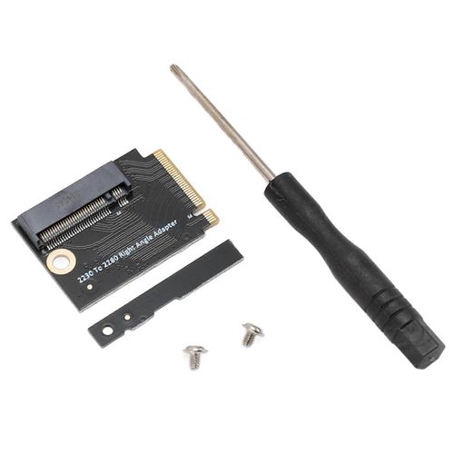 Pour Rog Ally Handheld Conversion 2230 en 2280 SSD Carte d'extension de disque dur NVME M Key NGFF M.2 PCIE 4.0 3.0 Adaptateur Convertisseur 90 degrés