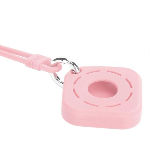 Housse de protection en silicone de type carré creux avec dragonne pour localisateur IOSPINK