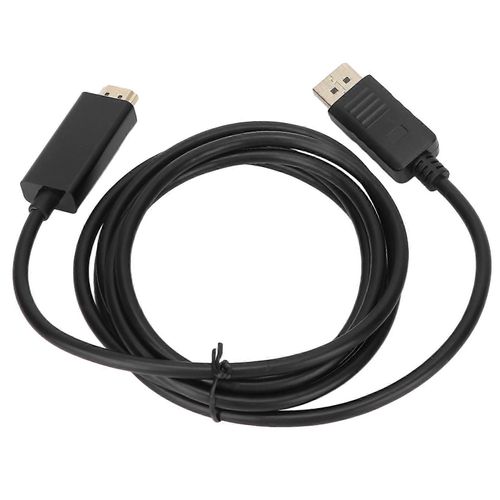 Adaptateur d'interface multimédia DisplayPort vers HD DP mâle vers HD Convertisseur mâle d'interface multimédia pour TV PC 1.8m / 5.9ft1080p DP VERS HD Multimedia Interfa