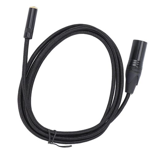3.5mm Femelle à 3 Broches XLR Mâle Câble Adaptateur XLR Pointe Plaqué Or 24K pour Amplificateurs Mélangeurs Tablettes 2m / 6.6ft