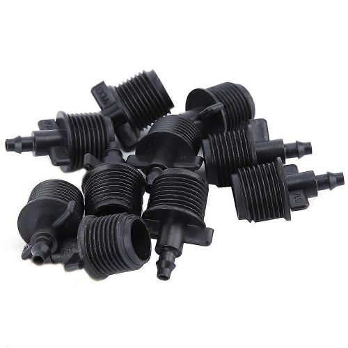 10pcs 1/2 « Adaptateur De Tube Cannelé Pour Tuyau Capillaire D'irrigation Goutte À Goutte 4/7mm
