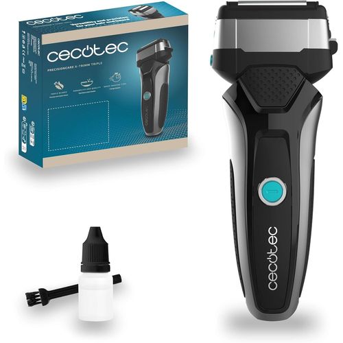 Kyaoayo-Tondeuse À Barbe Sans Fil, Rasoir À Lames Precisioncare X-Trimm Triple, 3 Lames En Acier Inoxydable, Écran, Autonomie Jusq'à 60 Minutes, Protection Ipx6, Noir