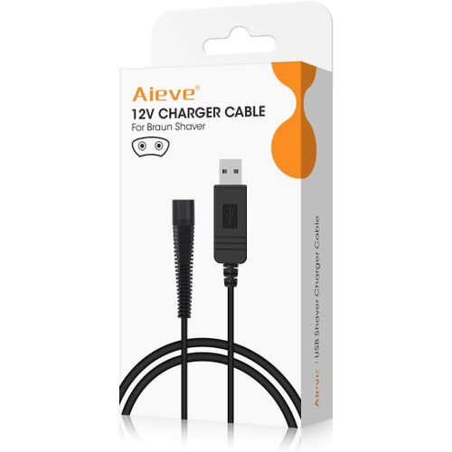 Kyaoayo-Chargeur Pour Rasoir Braun, Câble D'alimentation Usb 12 V Pour Tondeuse Braun Série 3, Série 7, Série 9, Série 1, 3020s, 3080s, 760cc, 790cc, 340s, 190s, 5190cc, 5210, 9095cc