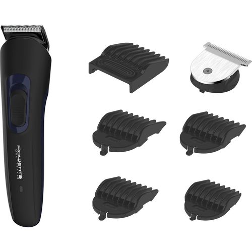 Kyaoayo-Tn8930 Multistyle 7 En 1 Rasoir Multifonction Pour Barbe Et Cheveux Avec 7 Accessoires Noir/Bleu