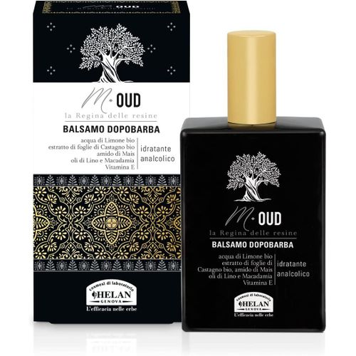 Kyaoayo-M Oud - Apres Ra Homme Délicat Et Hydratant - Baume Barbe Parfumé Pour Soin Barbe Et Vi Apaisant, Contre Irritations - Produit Avec Vitamine E Et Huile De Lin, 75 Ml, Made In Italy 