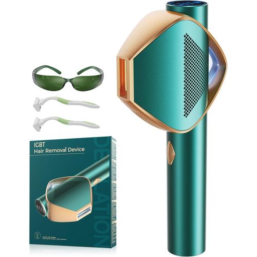 Kyaoayo-21j Épilateur Lumière Pulsée Avec Technologie Flash Rapide Igbt 0.8s, Infinite Scintillement 600-1200nm Lumière Pulsée Épilateur Féminin, 3 Modes Uniques Épilateur Laser Vi , Bikini, Corps