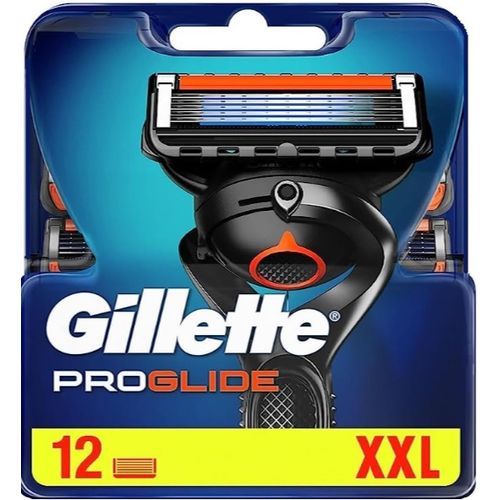 Kyaoayo-Fusion 5 Proglide Lot De 12 Lames De Rasoir De Rechange Avec Tondeuse Pour Une Précision Et Un Revêtement Lisse
