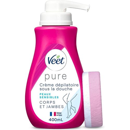 Kyaoayo-Pure - Crème Dépilatoire Sous La Douche Corps & Jambes - Peaux Sensibles - Sans Odeur D'amoniaque - 400ml