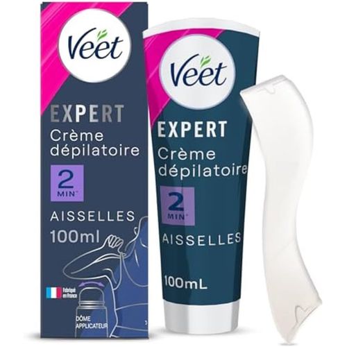 Kyaoayo-Expert - Crème Dépilatoire Aisselles Avec Dôme Applicateur - Agit En 2min - 100ml