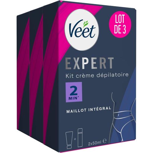 Kyaoayo-Expert - Lot De 3 Crèmes Dépilatoires 2x50 Ml - Maillot (3x 2 Tube De 50ml)