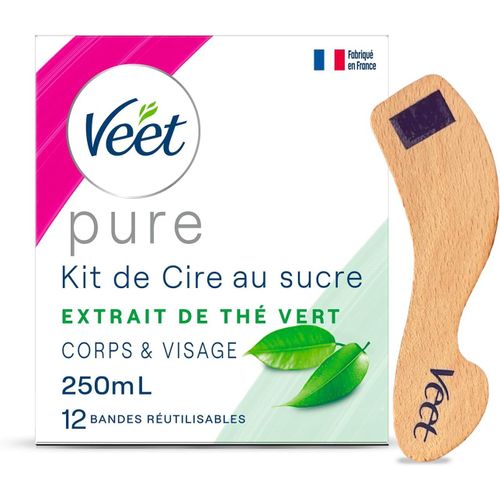 Kyaoayo-Pure - Cire C Au Sucre Et Thé Vert - Epilation Sans Bande - Ingrédients 100% Naturels - 250ml (250ml, 250)