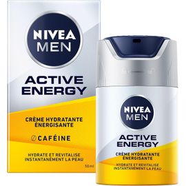 Kyaoayo-Men Active Energy Crème Vi Énergisante (1 X 50 Ml), Crème Hydratante Non Grasse Pour Homme, Soin Vi Enrichi En Vitamin+ Complex & Coenzyme Q10 