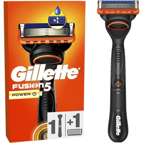 Kyaoayo-Rasoir Pour Homme Fusion5 Power, Manche Réutilisable Et Cartouche À 5 Lames Ultra-Affûtées, Avec Bande Lubrifiante Pour Un Ra Du Vi Plus Confortable, 1 Recharge Pour 20 Ra S