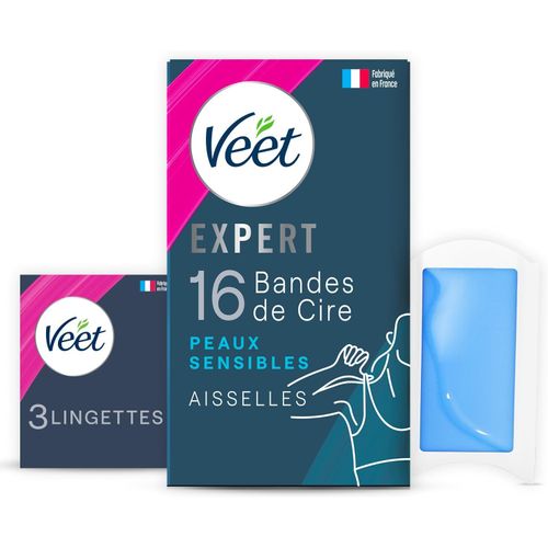 Kyaoayo-Expert - 16 Bandes De Cire Froide Aisselles - Peaux Sensibles - Finition Parfaite - Epilation Longue Durée
