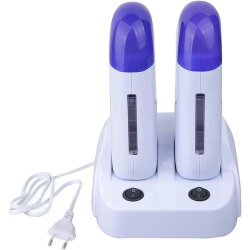 Kyaoayo-Joody Chauffe Cire Pour Roll On Cire Epilation, Double Cartouches Appareil Chauffe Cire Professionnelle, Électrique Wax Machine