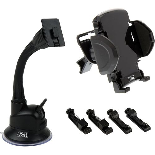 Kyaoayo-Tnb - Pack Support Ventouse Et Chargeur Allume-Cigares 3 En 1 Universel -