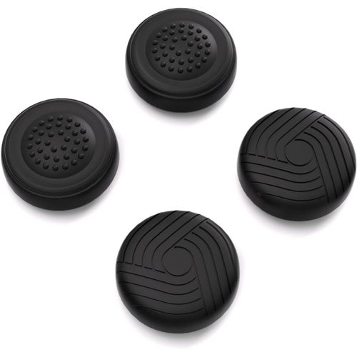 Capuchon Joystick Pour Steam Deck Oled Console,Joystick Caps Pour Steam Deck Lcd,Silicone Thumb Grip Caps Pour Ps Portal-Noir(Édition Samouraï)