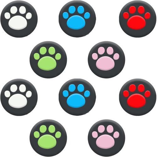 10pcs Thumb-Stick Capuchons,Capuchon De Poignée De Joystick En Silicone,Accessoires Poignée De Manette,Pour Ps5, Ps4, Xbox 360, Ps3 Manette De Jeu