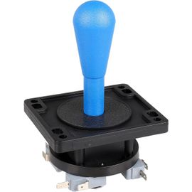 American Style Arcade Competition 2 Broches Batte Joystick Commutable À Partir De 8 Modes De Fonctionnement, Poignée Elliptique, Terminal De Précision 8 Voies 0,187"" (4,8 Mm) (Bleu)