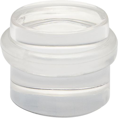 Butoir de porte CLAIR - diamètre Ø 38 x 30 mm, à coller au sol ou au mur, corps en plastique de haute qualité, protection contre les chocs en caoutchouc thermostatique - 15502911