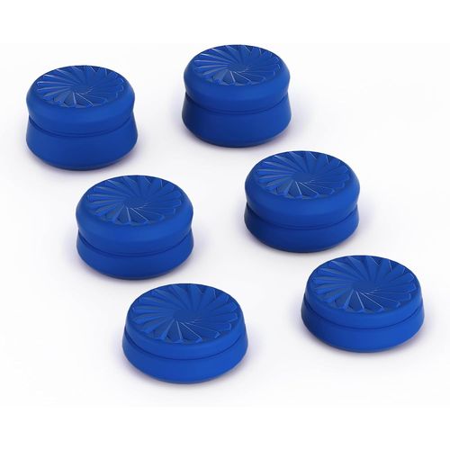 Capuchon Joystick Pour Ps5/Ps5 Edge Manette,Thumb Grip Thumbstick Cap Cover Pour Ps4,Turbine Joystick Grips Caps Pour Xbox Core/Xbox One/Elite Series 2/Switch Pro-Bleu(3 Paires)