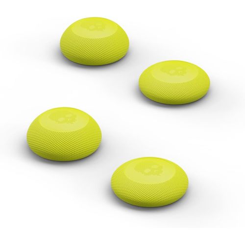 Convex Thumb Grip Caps Joystick Cap Analog Stick Cap Thumbstick Grip Cover For Steam Deck/Steam Deck Oled And Rog Ally/Rog Ally X - Neon Yellow, 2 Pairs (4pcs)