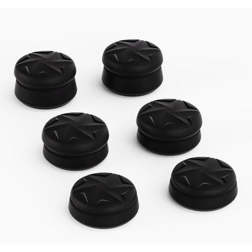 Capuchon Joystick Pour Ps5/Ps5 Edge Manette,Thumb Grip Thumbstick Cap Cover Pour Ps4,Razor Joystick Grips Caps Pour Xbox Core/Xbox One/Elite Series 2/Switch Pro-Noir(3 Paires)