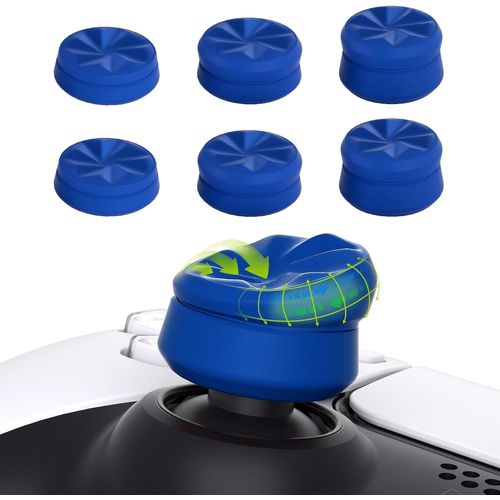 Capuchon Joystick Pour Ps5/Ps5 Edge Manette,Thumb Grip Thumbstick Cap Cover Pour Ps4,Hurricane Joystick Grips Caps Pour Xbox Core/Xbox One/Elite Series 2/Switch Pro-Bleu(3 Paires)