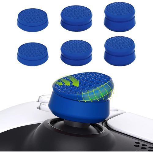 Capuchon Joystick Pour Ps5/Ps5 Edge Manette,Thumb Grip Thumbstick Cap Cover Pour Ps4,Armor Joystick Grips Caps Pour Xbox Core/Xbox One/Elite Series 2/Switch Pro-Bleu(3 Paires)