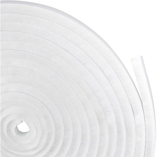 Joint Fenetre¿ 12 M(L) x 9mm(B) x 9mm(D) Joint Brosse Porte Coulissante¿ Joint Brosse Autocollant pour Adhésive Arrêt Air¿ Joint Brosse Porte Fenetre Lsolation Phonique - Blanc