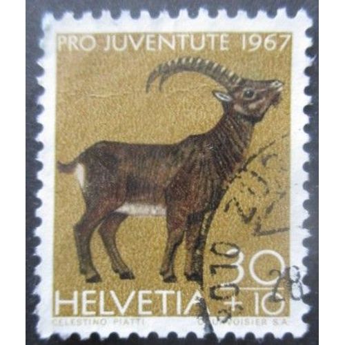 Suisse N°801 Bouquetin Oblitéré