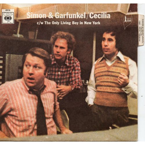 Simon & Garfunkel "Cecilia" Vinyle 45 T 17 Cm - Single - Cbs - Série Gémini - Avec Languette