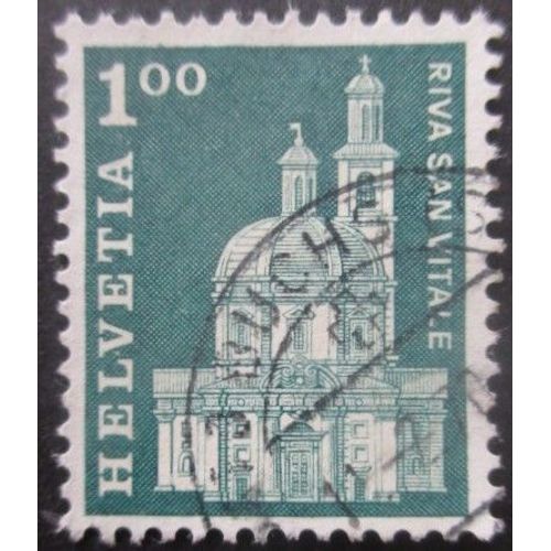 Suisse N°821 Eglise A Vitale Oblitéré