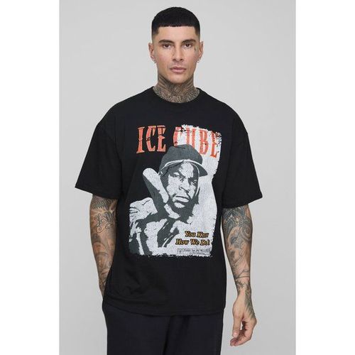 Tall - T-Shirt Oversize À Imprimé Ice Cube Homme - Noir - L, Noir