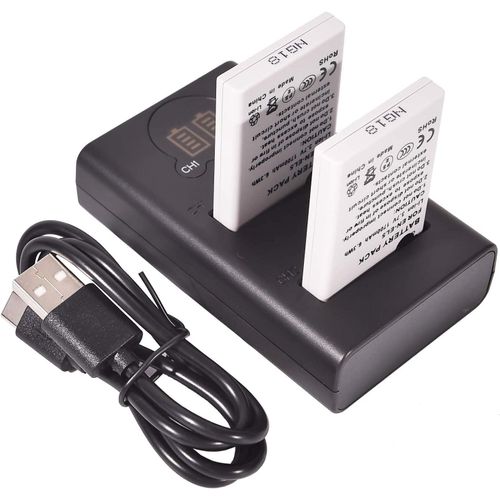 Dste 2X En-El5 Rechange Batterie + Dual Usb Charger Avec Écran Lcd Compatible Pour Nikon Coolpix P510, P520, P530, P5100, P6000, S10, P3, P4, P80, P90, P100, P500 Caméra[GOP6252635]