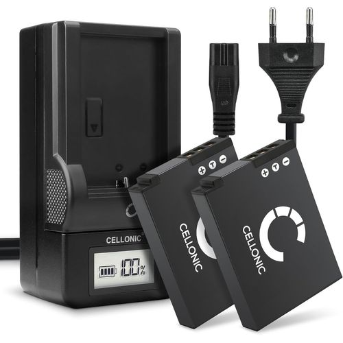 Batterie Pour Caméra, Compatible Avec Nikon En-El12, Coolpix S6200, S9500, S9100 (3.7V, 1100Mah) 2 Pièces + Chargeur[GOP6252207]