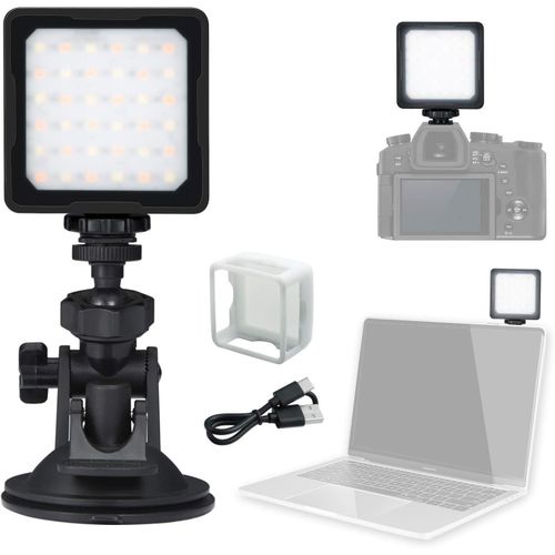 Cl-36 Led Vidéo Conférence Light Dimmable, Lumière Photo Téléphone Avec Diffuseur Et Supports, Compatible Ordinateur Pour Vidéoconférence, Zoom Call, Vlog Yutube[GOP6253539]