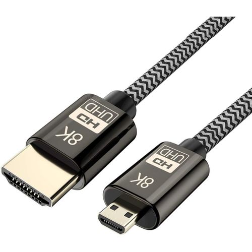 Cy Câble Adaptateur Micro Hdmi Vers Hdmi 1 M Micro Hdmi Vers Hdmi Mâle Pour Tablette Appareil Photo Moniteur[GOP6253703]