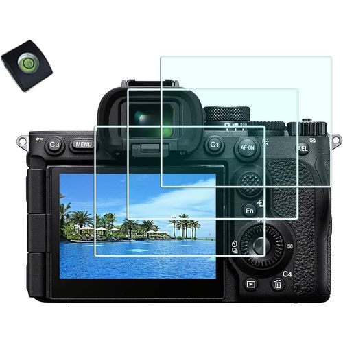 Protections D'Écran Pour Appareil Photo Sony Alpha 7R V 7Rv A7R V A7Rv A7R5 Avec Sabot De Protection, 0,3 Mm, Dureté 9H, Écran Lcd Optique De Qualité Supérieure Lot De 3 + 1[GOP6254112]