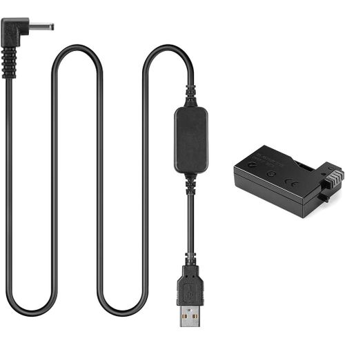 Dr-E8 Lp-E8 Lpe8 Dummy Batterie + 5V-8.4V Câble Usb Pilote Ack-E8 Pour Canon Eos 550D 600D 650D 700D T2I T3I T4I T5I X4 X5 X6[GOP6256015]