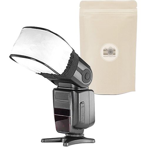 Diffuseur Souple Universel Flash Externe Compatible Toutes Marques Photo Nikon Canon Yongnuo Sony Pentax Olympus Vivitar Godox Etc - Marque Française[GOP6254050]