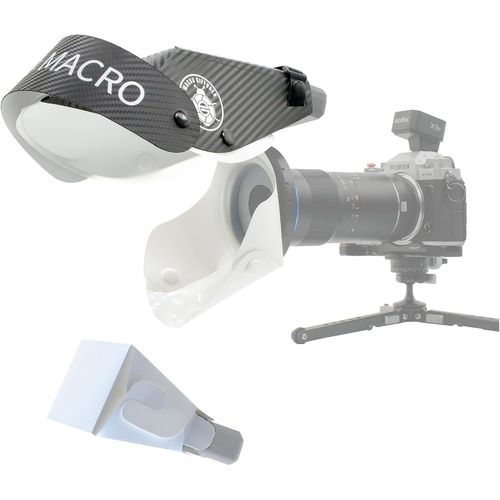 Guage Mf12 Diffuseur De Flash Macro Pare-Soleil En Forme De Fer À Cheval Pour Macrophotographie, Compatible Avec Flash Mf12 À Double Tête Et Objectifs Macro Grand Angle Pour[GOP6255731]