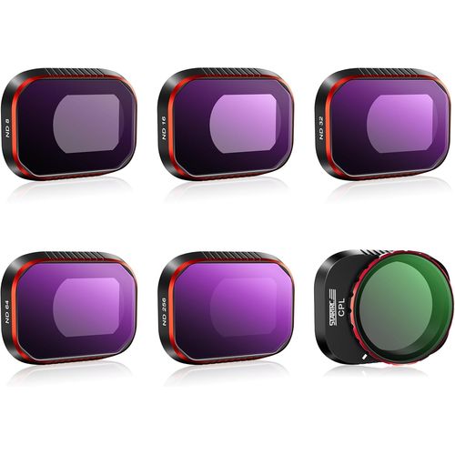 Ensemble De Filtres Nd Pour Dji Mini 4 Pro Accessoires - Pack De 6 (Nd8, Nd16, Nd32, Nd64, Nd256, Cpl) (Version En Aluminium)[Gop6254297]-Old Jamaica Ginger Beer