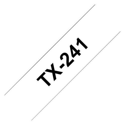 Brother - Noir sur blanc - Rouleau (1,8 cm) 1 cassette(s) ruban laminé - pour P-Touch PT-300, PT-350, PT-7000, PT-8000, PT-PC
